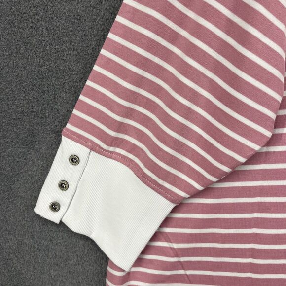 Jane & Delancey Top‎ Womens Plus 3X Pink White Striped Tunic - Picture 13 of 15
